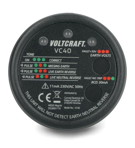 Zkoušečka zásuvek Voltcraft VC40