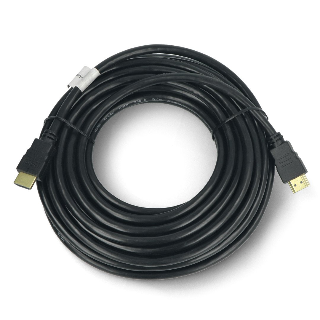 Kabel HDMI Lanberg třídy 1.4 - černý - dlouhý 10 m.