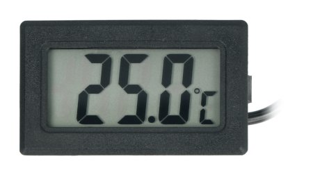 Panelový teploměr s LCD displejem od -50 ° C do 110 ° C a měřicí sondou - 10 m
