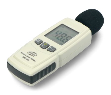 Sonometr Benetech GM1352, měřič decibelů - od 30 do 130 dBA.