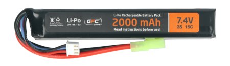 Li-Pol GFC Energy 2000mAh 15C 2S 7,4V baterie - Tamiya