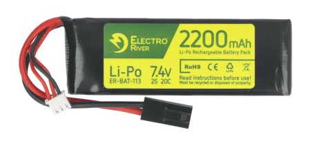 Baterie Li-Pol Electro River 2200mAh 20C 2S 7,4V - Tamiya