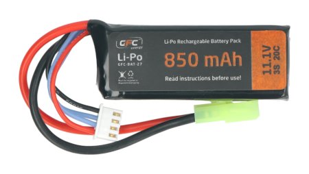 Li-Pol GFC Energy 850 mAh 20C 3S 11,1 V baterie - Tamiya
