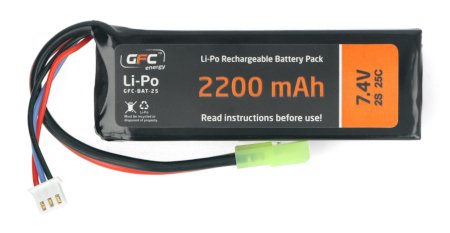 Li-Pol GFC Energy 2200 mAh 25C 2S 7,4 V baterie - Tamiya