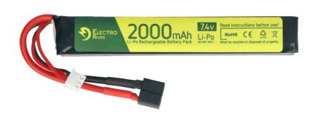 Baterie Li-Pol Electro River 2000mAh 15 / 30C 2S 7,4V - T-DEAN