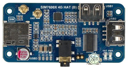 SIM7600G-H 4G HAT (B) – překrytí GNSS / LTE 4G / 3G / 2G pro Raspberry Pi - Waveshare 19485