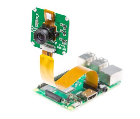 Monochromatický fotoaparát s globální závěrkou pro Raspberry Pi