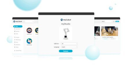 Platforma MyStudio pro roboty myCobot a myRobot.