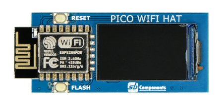 WiFi překrytí s modulem ESP8266 a 1,14