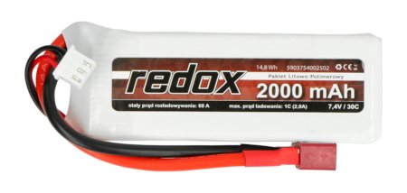 Balení Li-Pol Redox 2000 mAh 30C 2S 7,4V