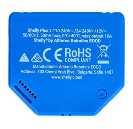 WiFi relé pro dálkové ovládání Shelly