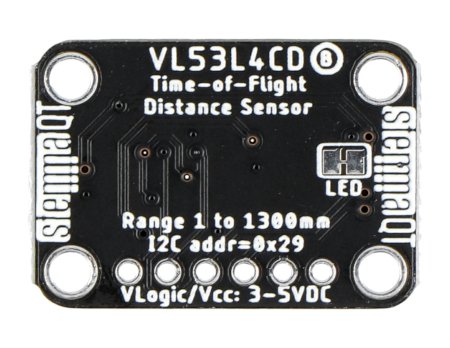 VL53L4CD Time-of-Flight - czujnik odległości - 1-1300mm - I2C - STEMMA QT/Qwiic - Adafruit 5396