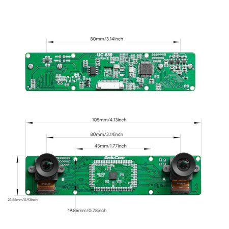 Stereoskopická kamera pro Raspberry Pi a Nvidia