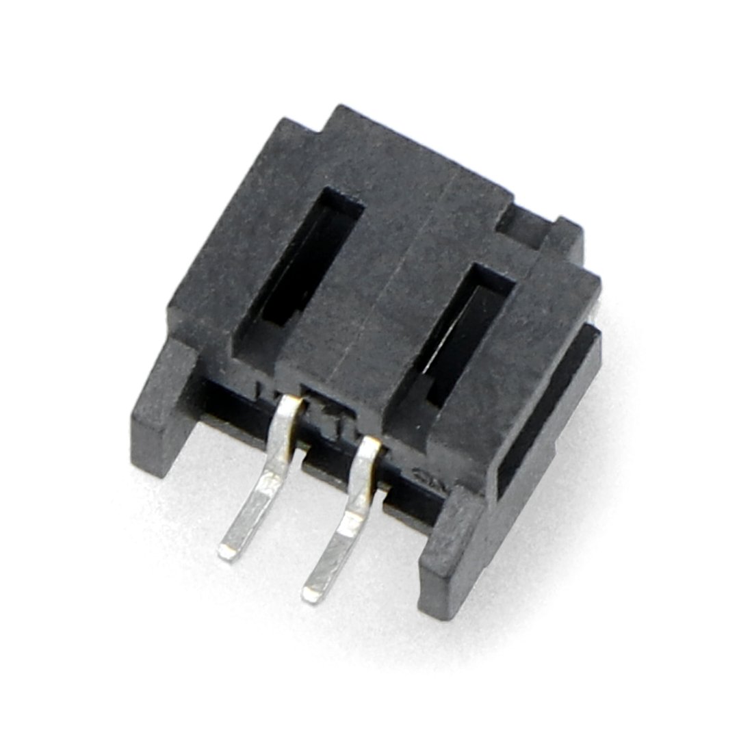 Úhlový konektor JST - 2-pin SMD - černý - SparkFun PRT-11641.