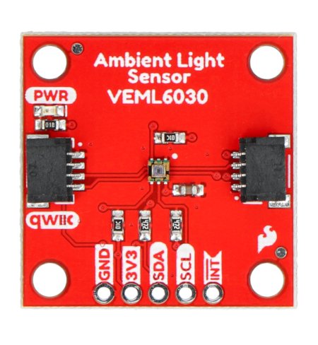 Senzor okolního světla vybavený čipem VEML6030.