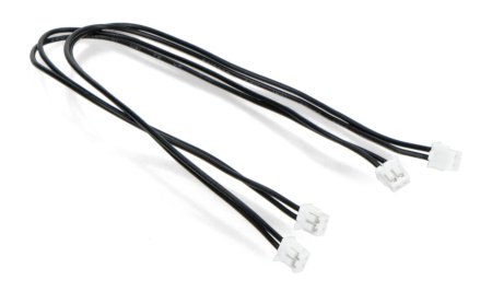 Motor Connector Shim Cable - JST-ZH 2-pin propojovací kabel - samice-female - 150 mm - 2 kusy - PiMoroni CAB1013.