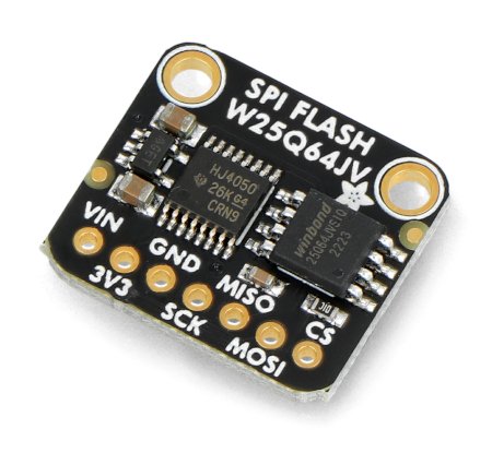 SPI FLASH Breakout – modul s pamětí Flash W25Q64 – 64 Mb / 8 MB – Adafruit 5636.