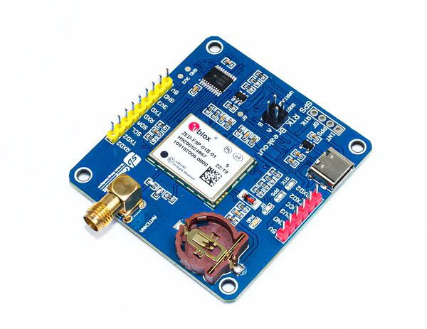 GPS-RTK HAT modul se systémem GNSS ZED-F9P - překrytí pro Raspberry Pi - SB Components 25961