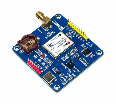 GPS-RTK HAT modul se systémem GNSS ZED-F9P - překrytí pro Raspberry Pi - SB Components 25961