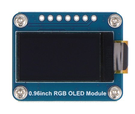 OLED IPS displej 0,96'' 64 x 128 px - SPI - 65K RGB - pro Raspberry Pi, Arduino, STM32 - Waveshare 25133