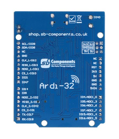 Ardi32 - vývojová deska s ESP32-S3-WROOM-1 - kompatibilní s Arduino Uno - SB Components 26647