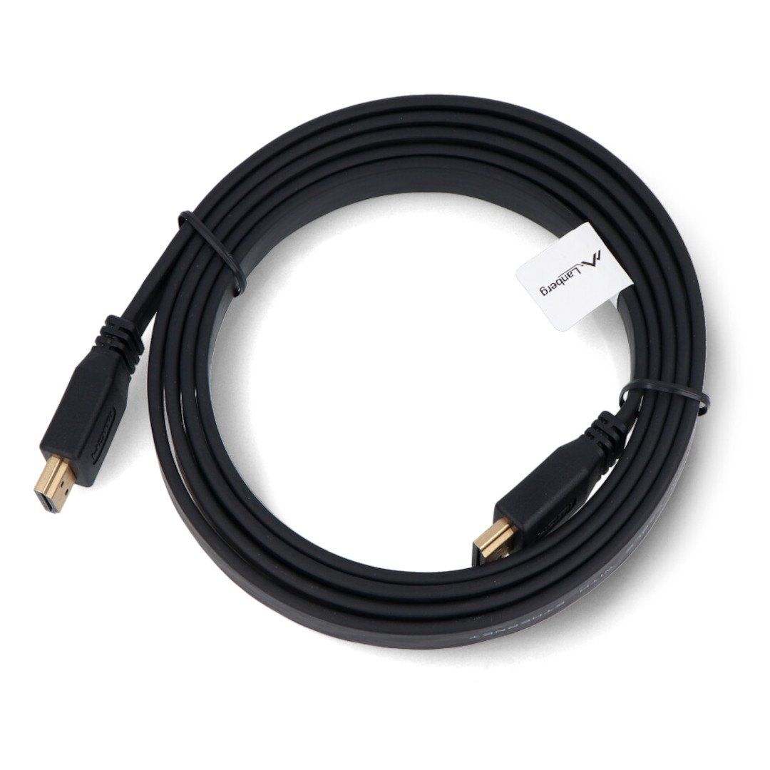 Kabel HDMI 2.0 4K - 1,8 m - Lanberg CA-HDMI-21CU-0018-BK
