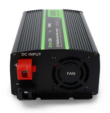 Green Cell DC/AC step-up měnič 12 V DC / 230 V AC 1000 W / 2000 W - s modifikovanou sinusovkou - automobilový