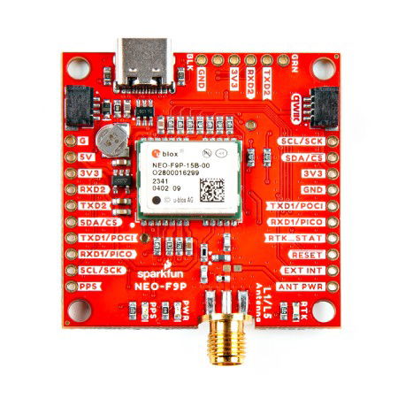 GNSS-RTK L1 / L5 Breakout Module – NEO-F9P – Qwiic – SparkFun GPS-23288