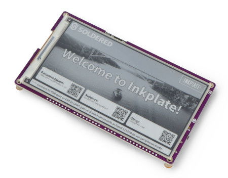 Inkplate 5 – displej e-papíru 5,2'' 960 x 540 px – ESP32 – kompatibilní s Arduino – Pájené 333255