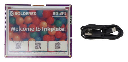 Inkplate 6COLOR - modul s displejem e-paper 600x448px - ESP32 - pro Arduino - Pájené 333238