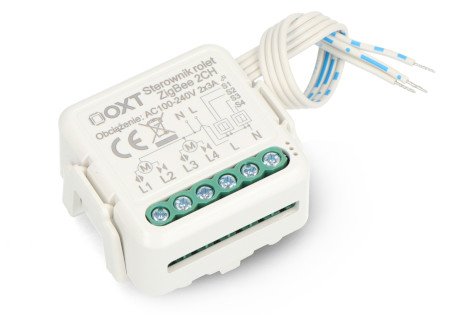 Tuya - 2kanálový mini ovladač rolet ZigBee - aplikace pro Android / iOS - OXT SWTZ28