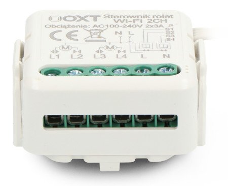 Tuya - 2-kanálový mini WiFi ovladač rolet - Android / iOS aplikace - OXT SWT28