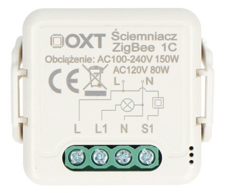 Tuya - jednokanálový mini ovladač osvětlení ZigBee - Android / iOS aplikace OXT SWTZ24