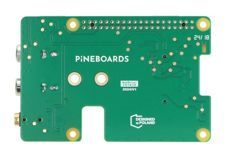 Pineboards HatDrive! Piano - NVMe 2230, 2242 + RCA + Jack 3,5 mm adaptér pro Raspberry Pi 5