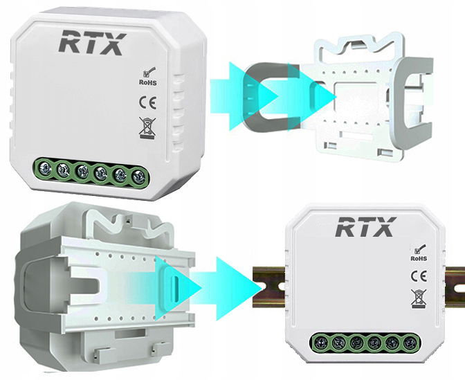 Tuya - beznapěťové relé 12 V / 230 V - ZigBee - Android / iOS aplikace - RTX ZRS1-DCMR