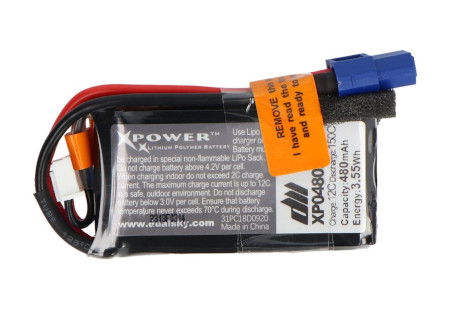 Li-Pol Dualsky 480 mAh ULTRA 150 C / 12 C 2S 7,4 V baterie