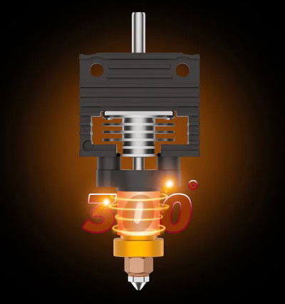 Keramická hotend hlava pro 3D tiskárny Creality K1 / K1C / K1 Max - Quick-Swap