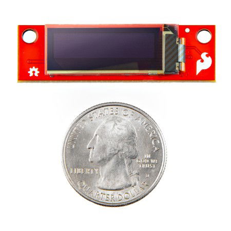 OLED displej modrý 0,91'' 128 x 32 px I2C - Qwiic - SparkFun LCD-24606