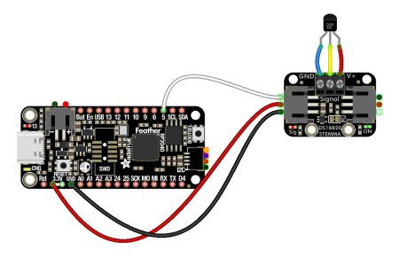 Rozšiřující modul pro připojení senzorů DS18B20 - 1-Wire - STEMMA JST PH 2 mm - Adafruit 5971