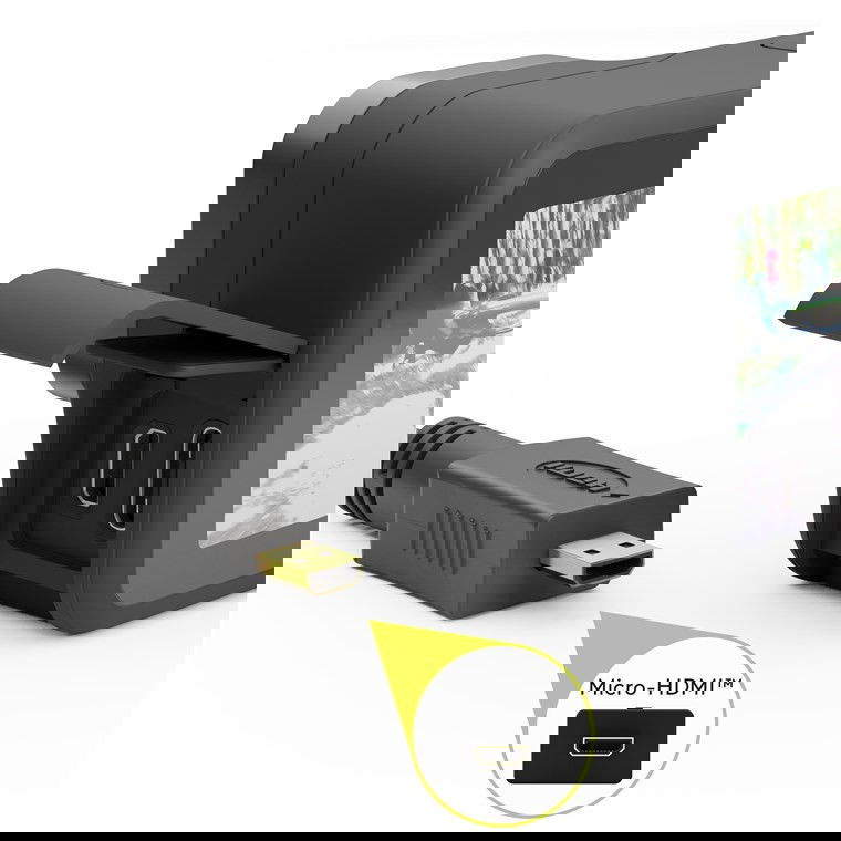 MicroHDMI - HDMI adaptér Goobay 58683 - 15cm