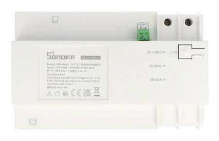 Sonoff SPM-Main – Centrální jednotka systému monitorování energie – Ethernet / WiFi – aplikace pro Android / iOS