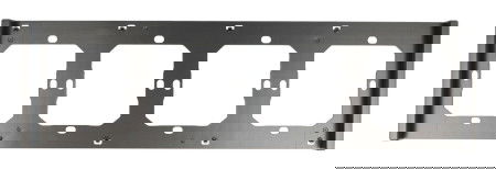 Sonoff M5-4C-80-F - rámeček pro nástěnný vypínač M5-80 - čtyřnásobný - černý
