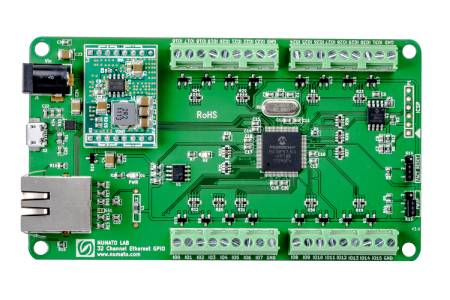 Numato Lab – 32kanálový ethernetový GPIO modul s analogovými vstupy – GPETH320001