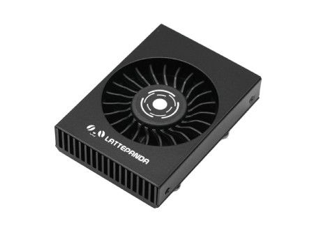 Aktivní chladič pro LattePanda Mu - chladič + ventilátor - hliník - DFRobot FIT0981