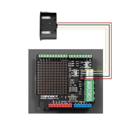 Ultrazvukový senzor vzdálenosti 3 - 500 cm - RS4585 - vodotěsný - DFRobot SEN0592