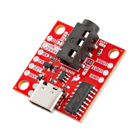 Přehrávač audio - MP3 a WAV přehrávač - MY1690X-16S - SparkFun BOB-28038