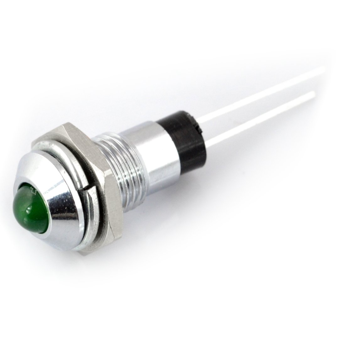5mm LED držák - kovový konvexní - 5 ks