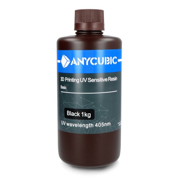Pryskyřice pro 3D tiskárnu – Anycubic 3D Printing UV Sensitive Resin Basic 1 l – černá