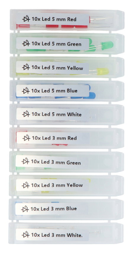 Sada 3mm a 5mm LED diod - justPi - 100 ks.