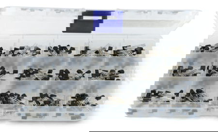 Sada bipolárních tranzistorů NPN a PNP TO-92 - 15 hodnot - E49 - 300 ks - justPi